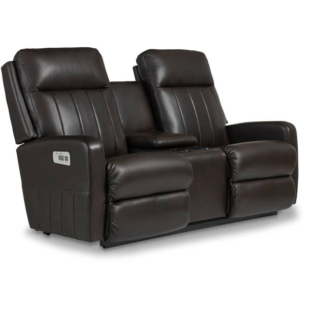 LaZBoy Finley Leather Match Power Rocking Recliner with Power